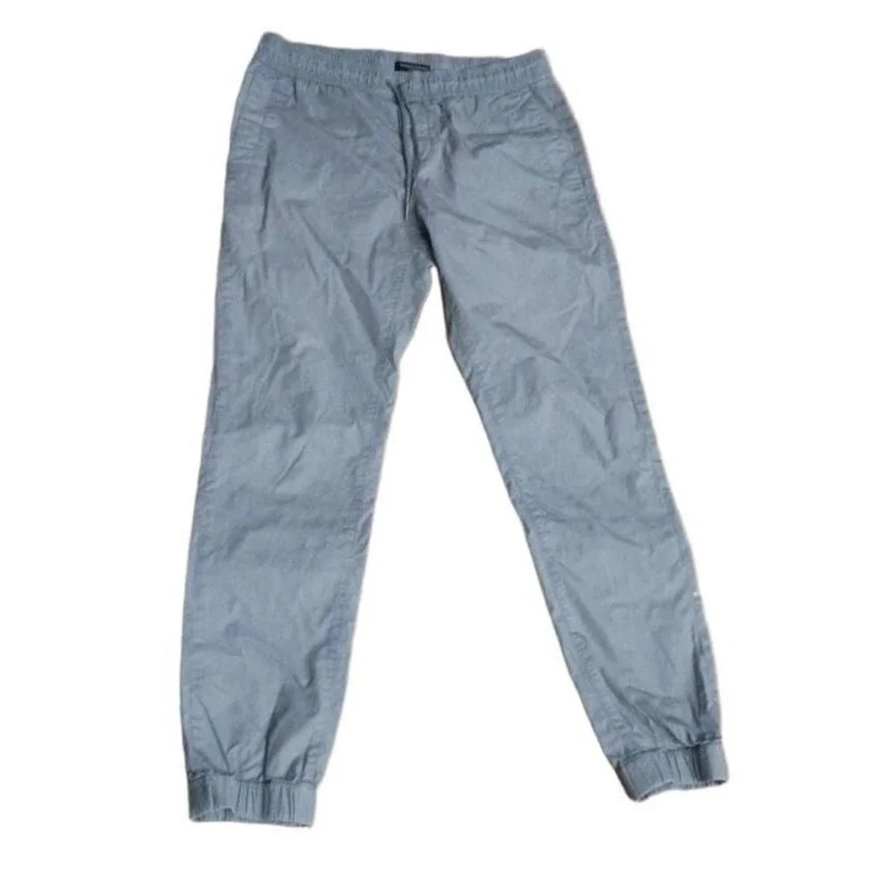Banana Republic Aiden Pant Gray Drawstring Jogger Pants Size 31x32